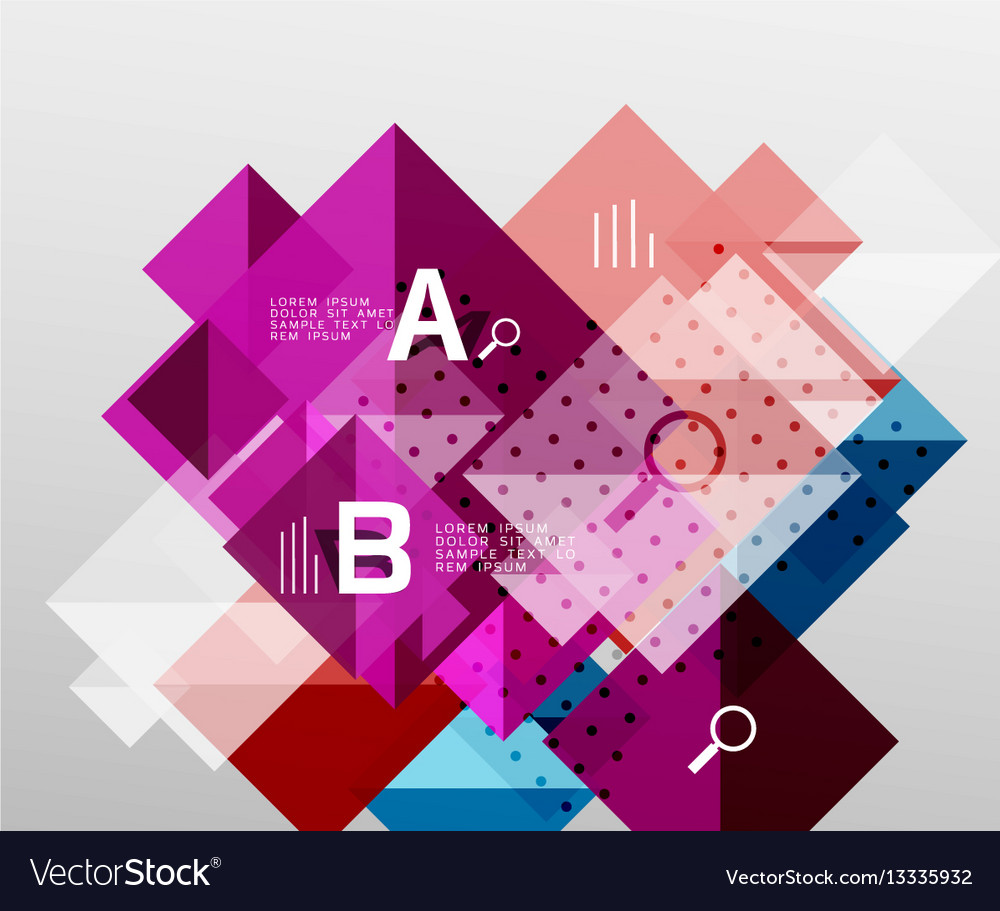 Repetition of overlapping color squares