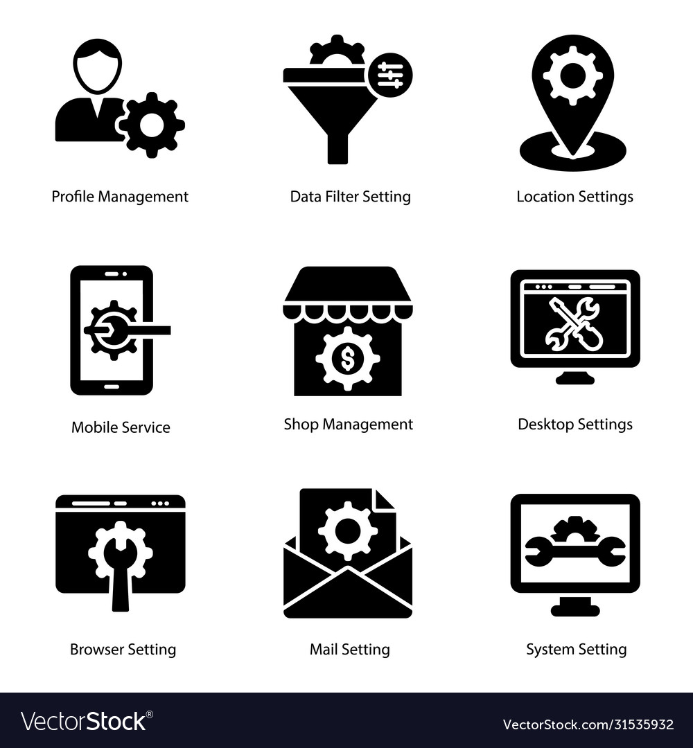 Setting solid design icons