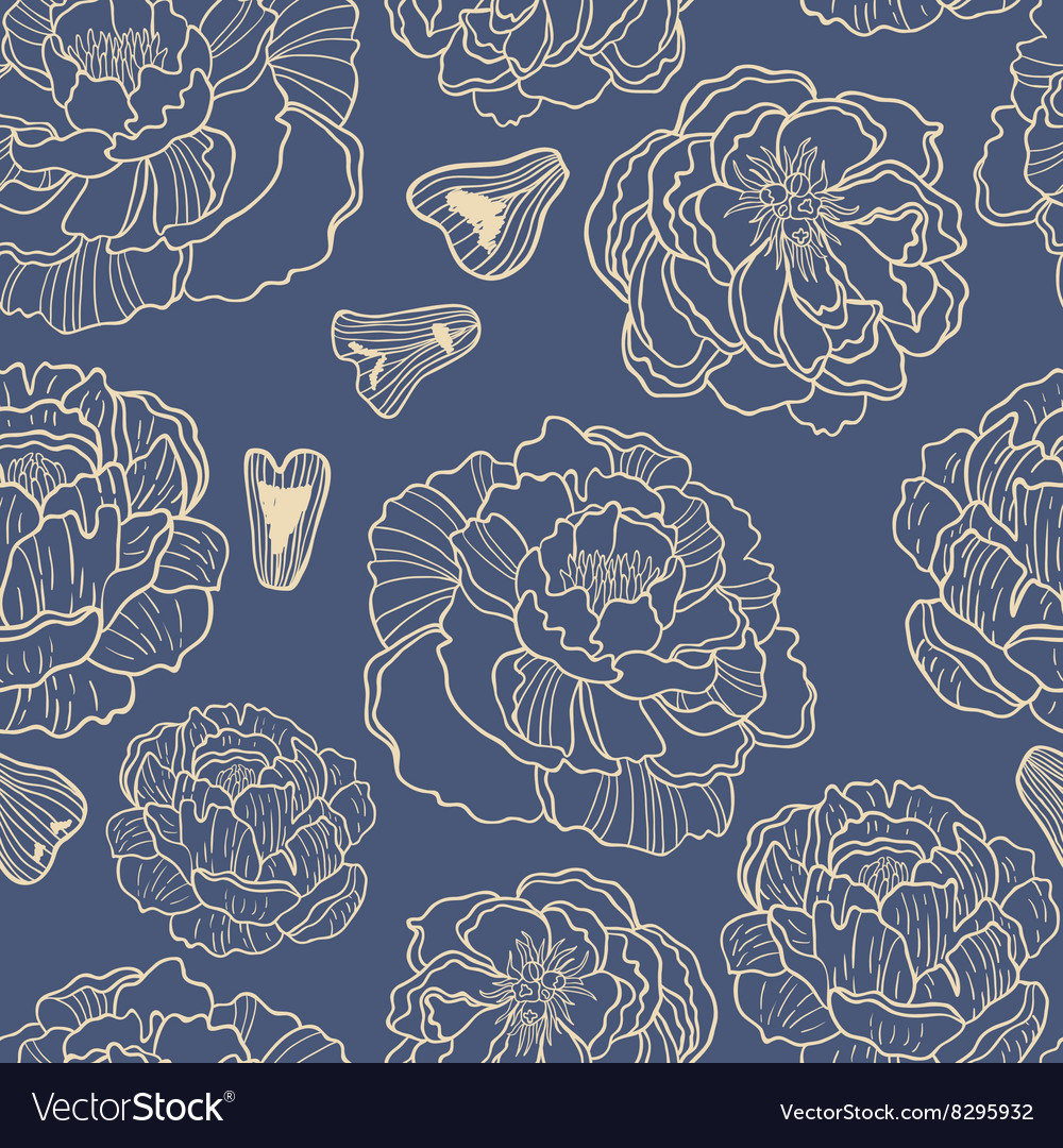 Spring rampage seamless pattern