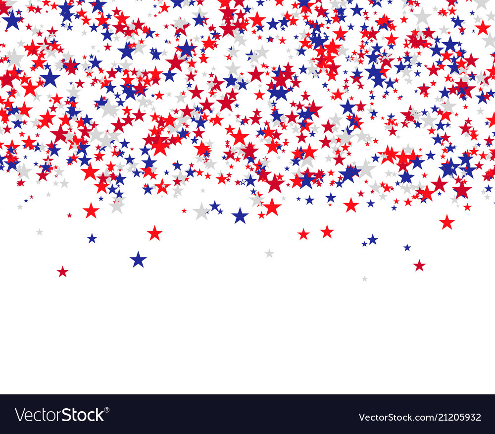 Stars for usa holidays Royalty Free Vector Image