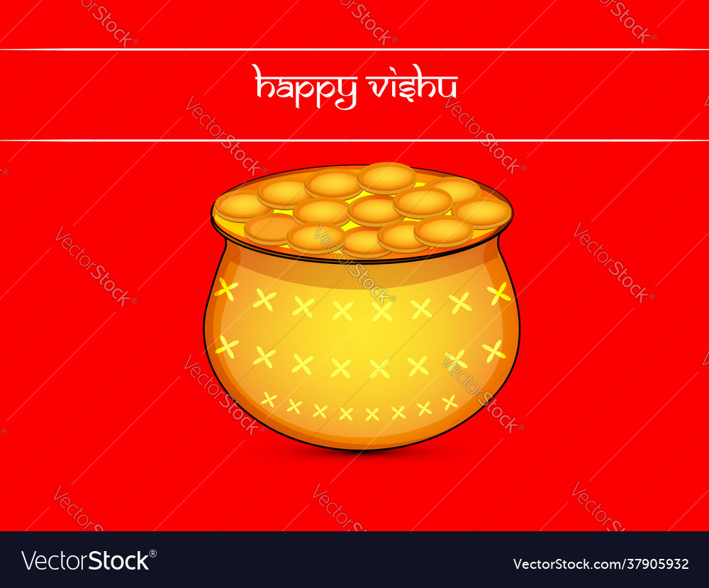Vishu background vector image Vishu background