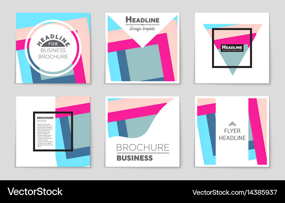 Abstract layout background set for art Royalty Free Vector