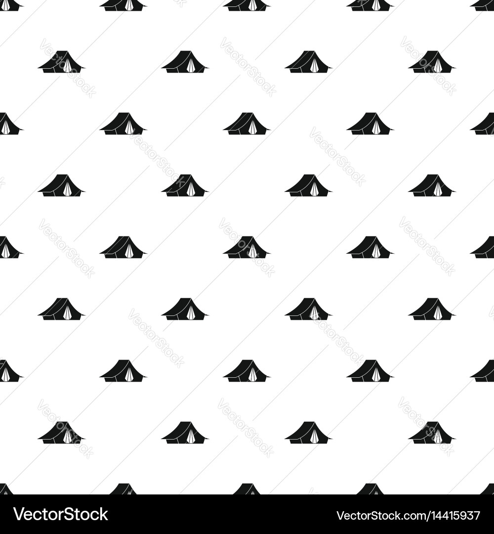 Camping tent pattern Royalty Free Vector Image