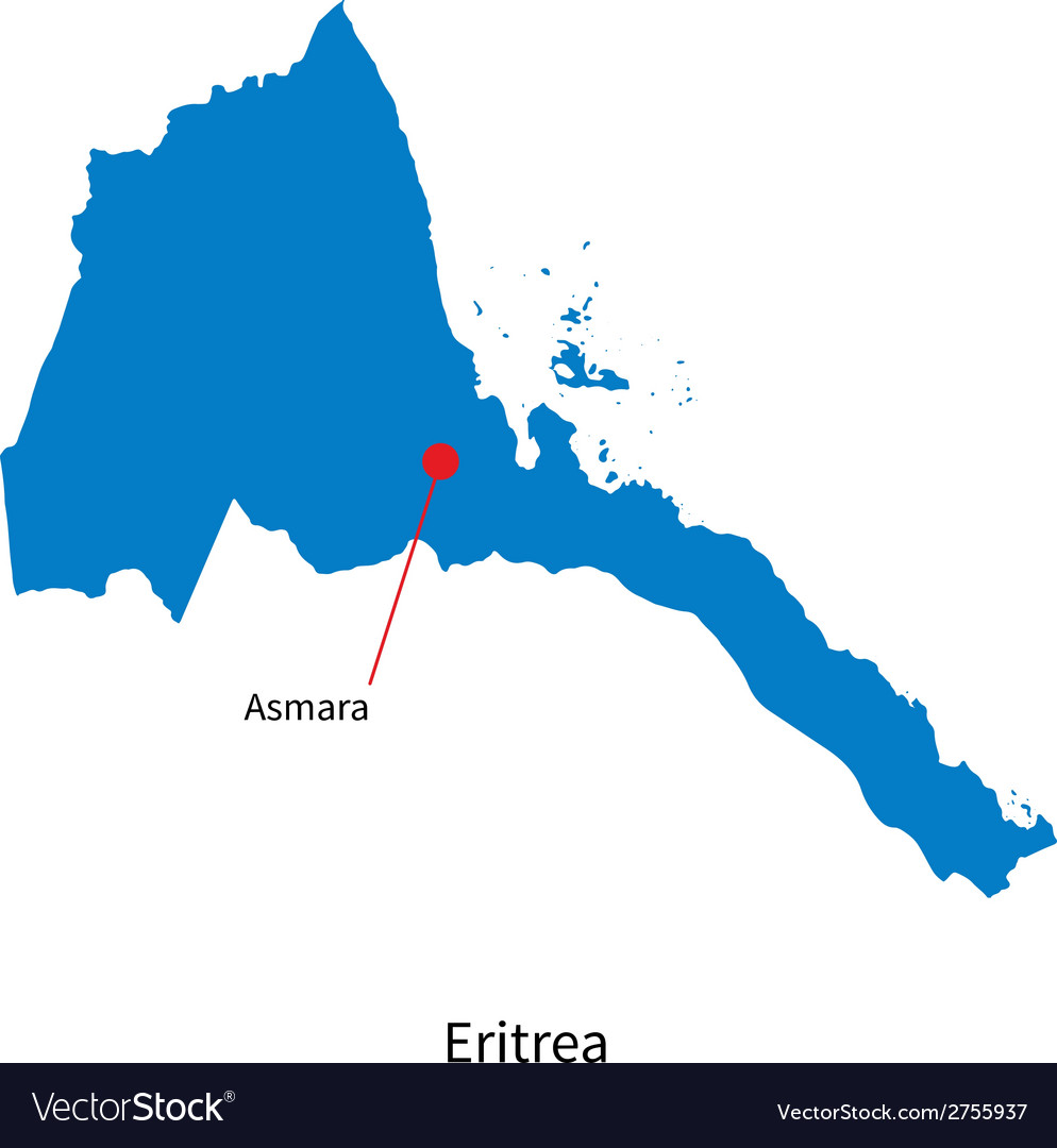 Eritrea Map with Asmara