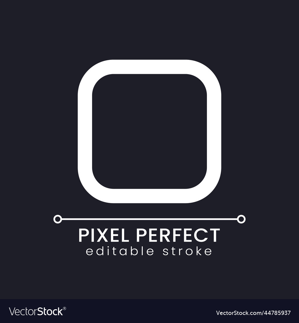 Full screen mode pixel perfect white linear ui vector image Full screen mode pixel perfect white linear ui