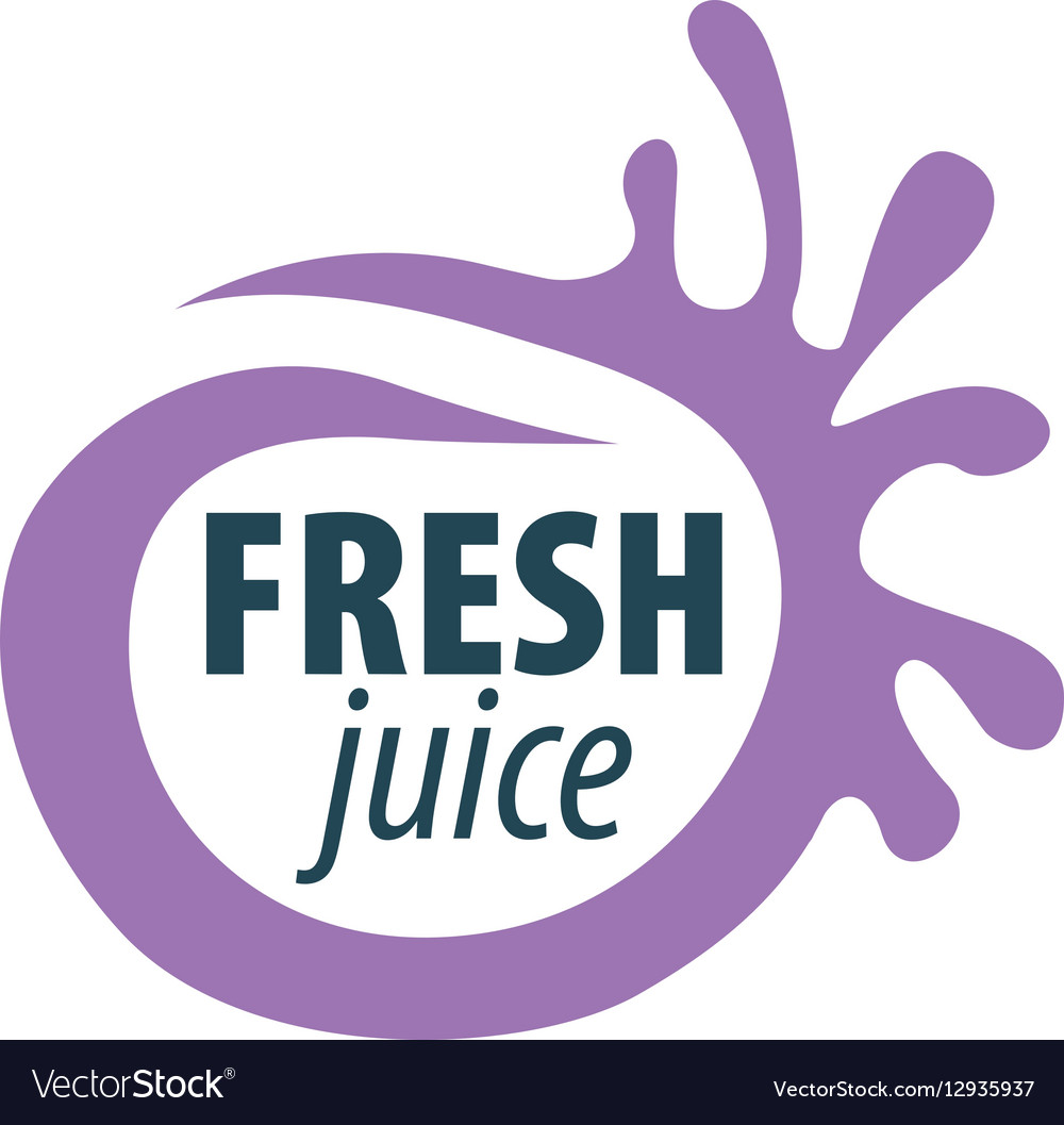 Juice splash sign Royalty Free Vector Image - VectorStock