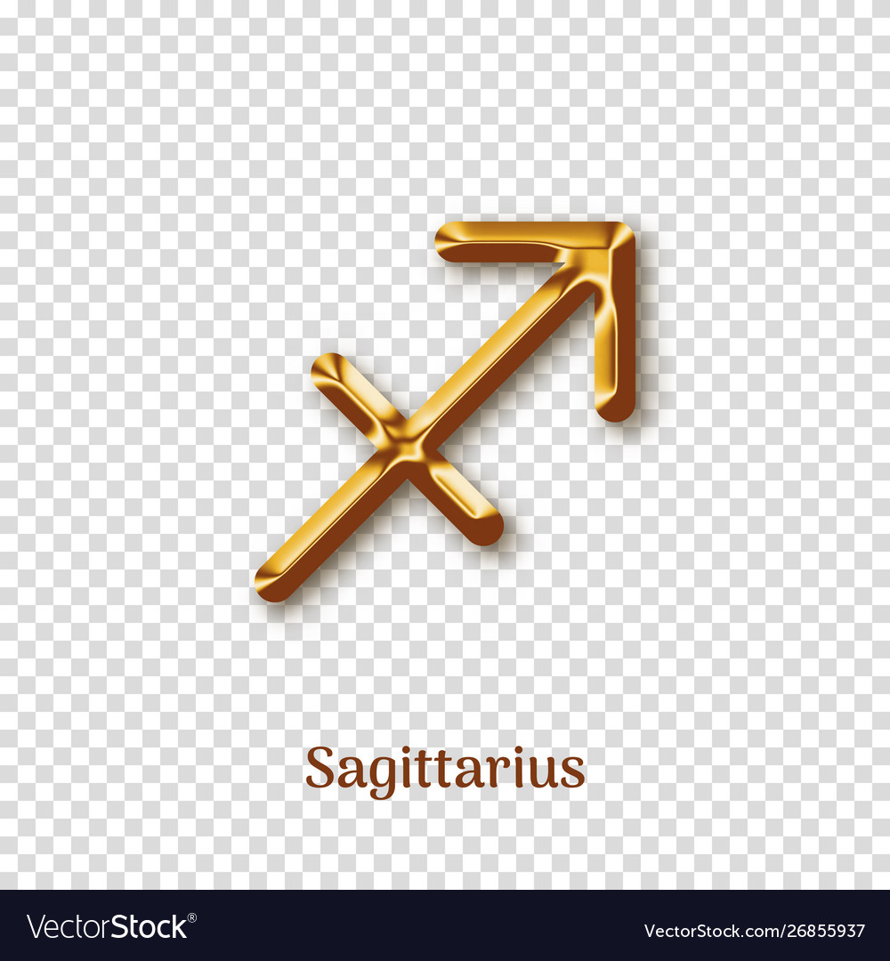 Sagittarius goldene Sternzeichen