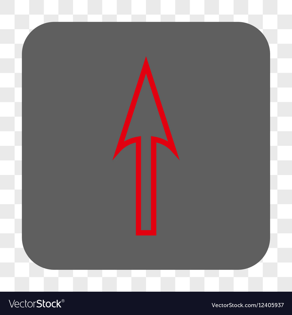 Sharp arrow up rounded square button