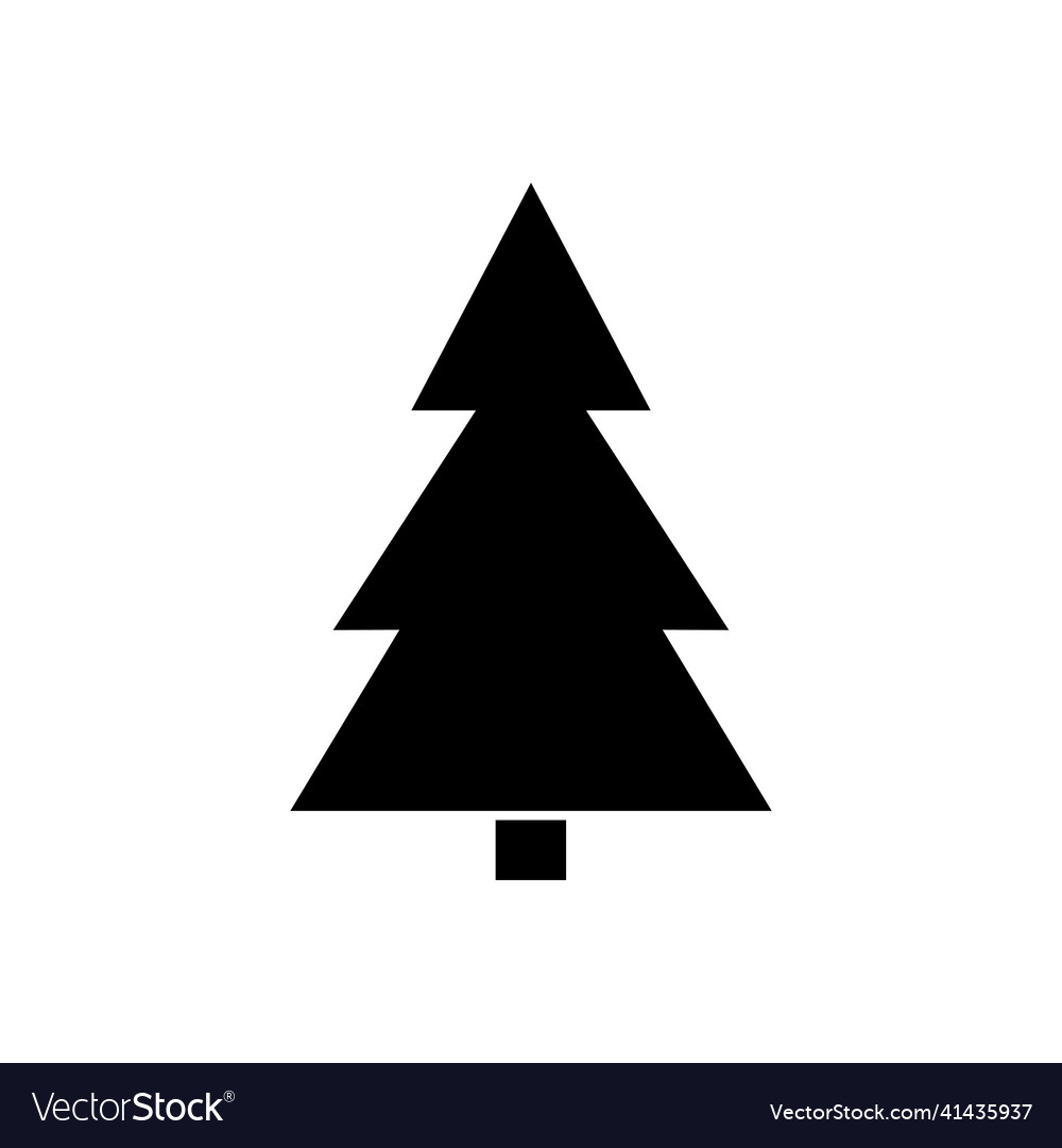 Spruce icon element of web for mobile vector image Spruce icon element of web for mobile