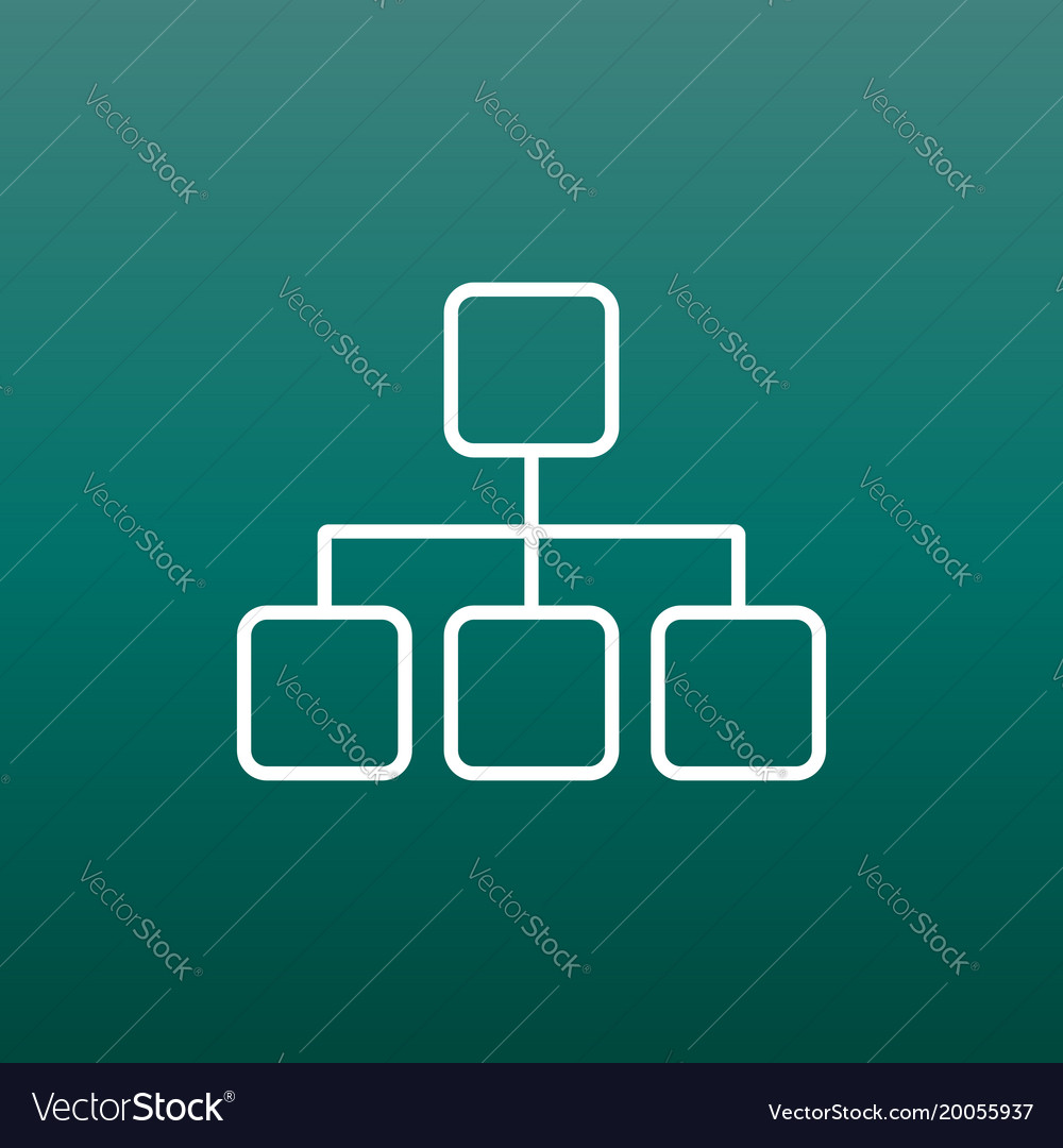 Structure simple flat icon on green background