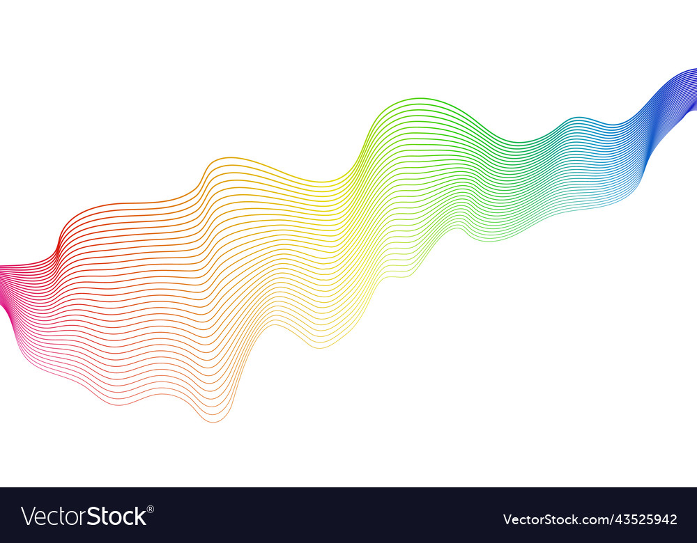 Abstract backdrop with wave gradient lines Vector Image Abstract backdrop with wave gradient lines