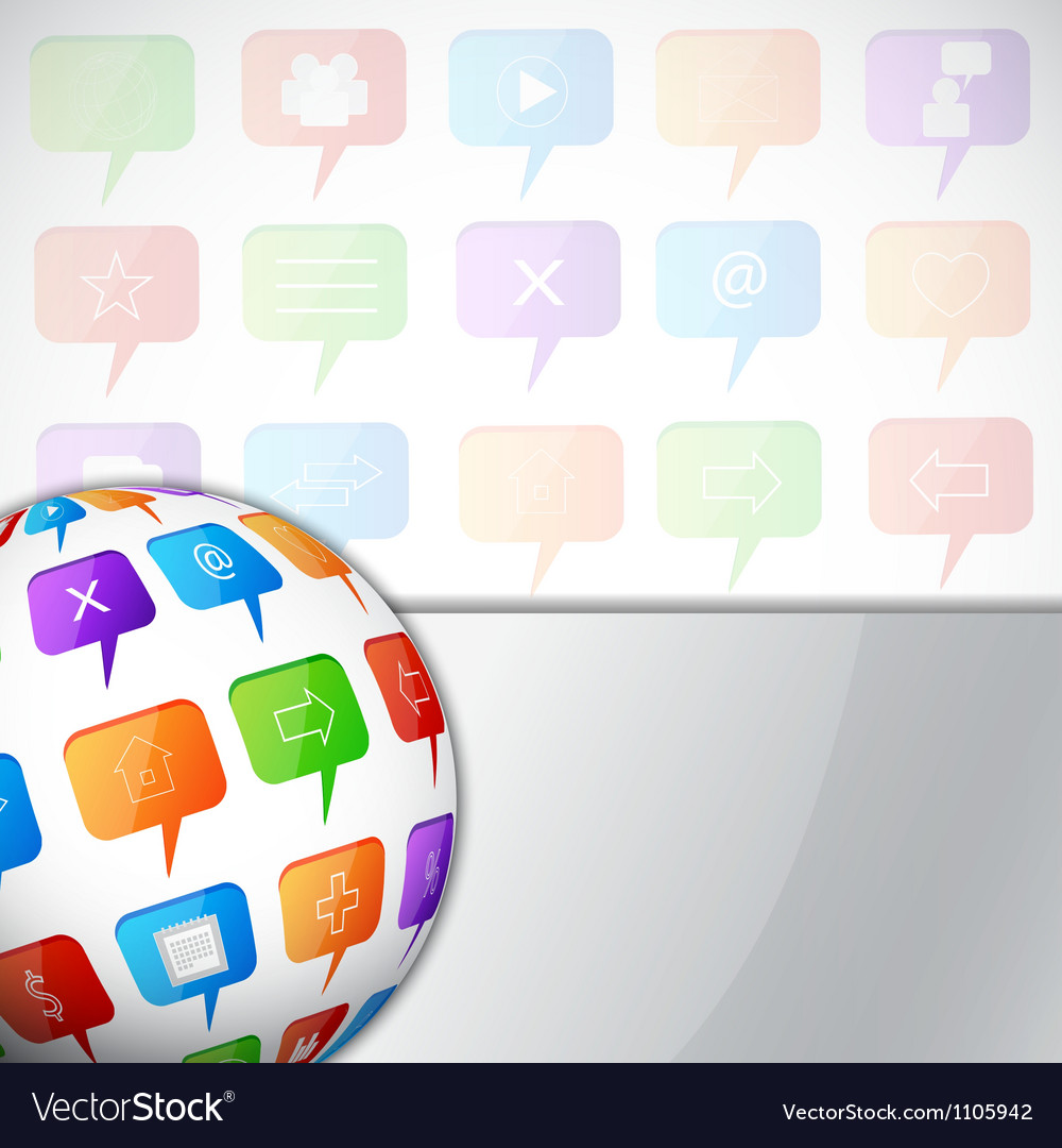 Abstract background with sphere