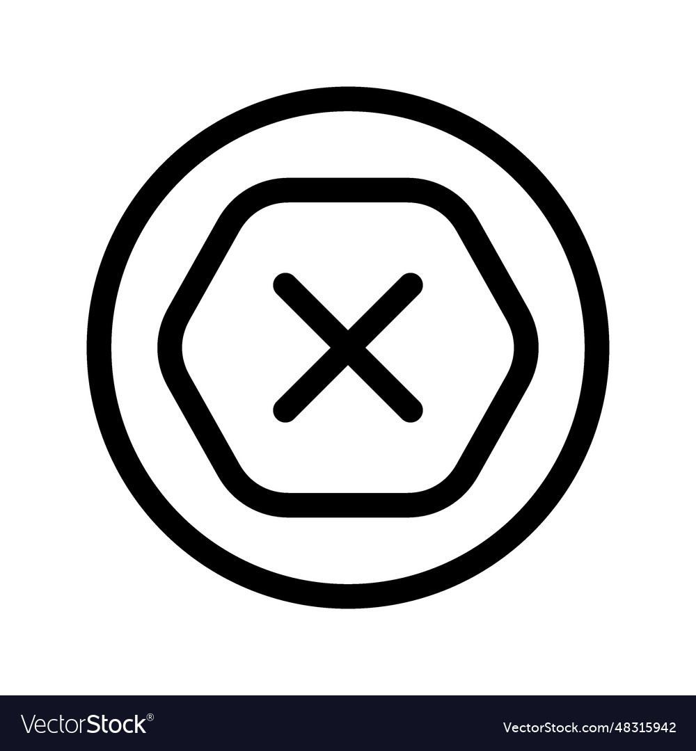 Ad block icon Royalty Free Vector Image - VectorStock