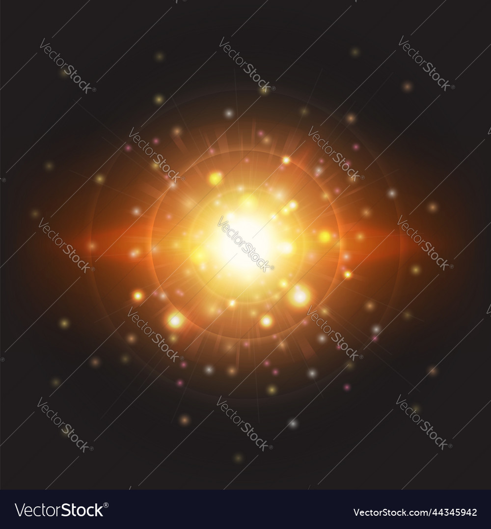 Background with shining star burst