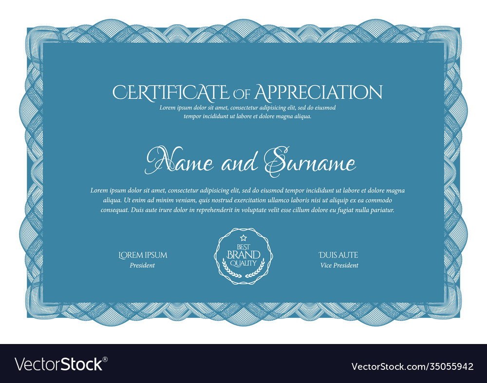 Certificate template diploma modern design or Vector Image