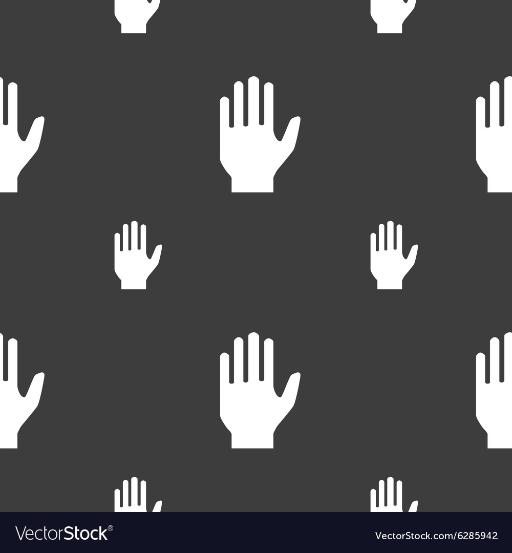 Handprint Stop Sign Pattern