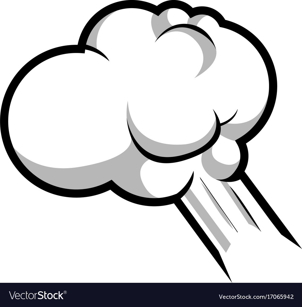 Isolated comic cloud Royalty Free Vector Image