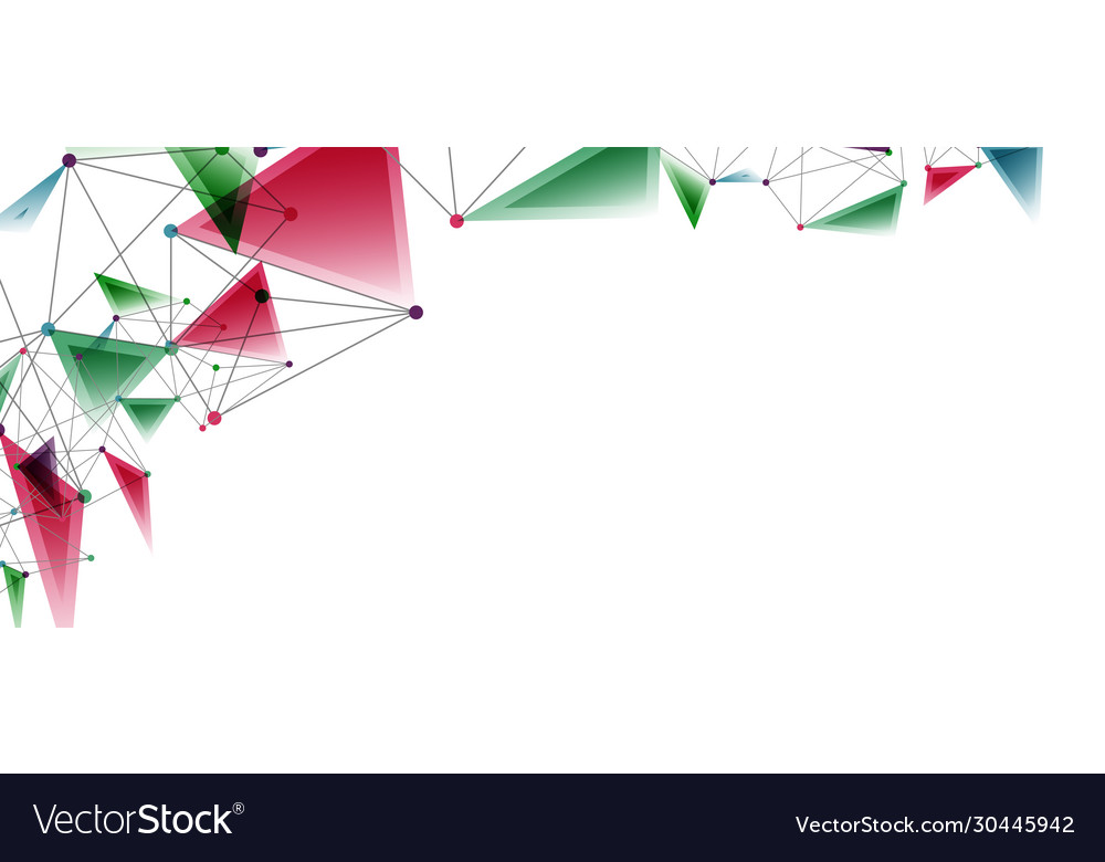 Line points connections triangular technology