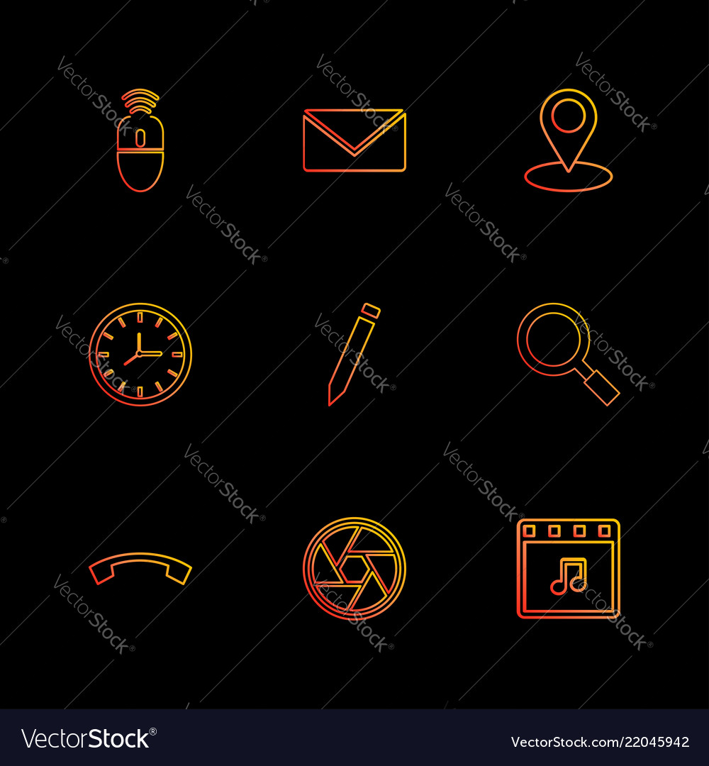 Mouse message navigation search music clock