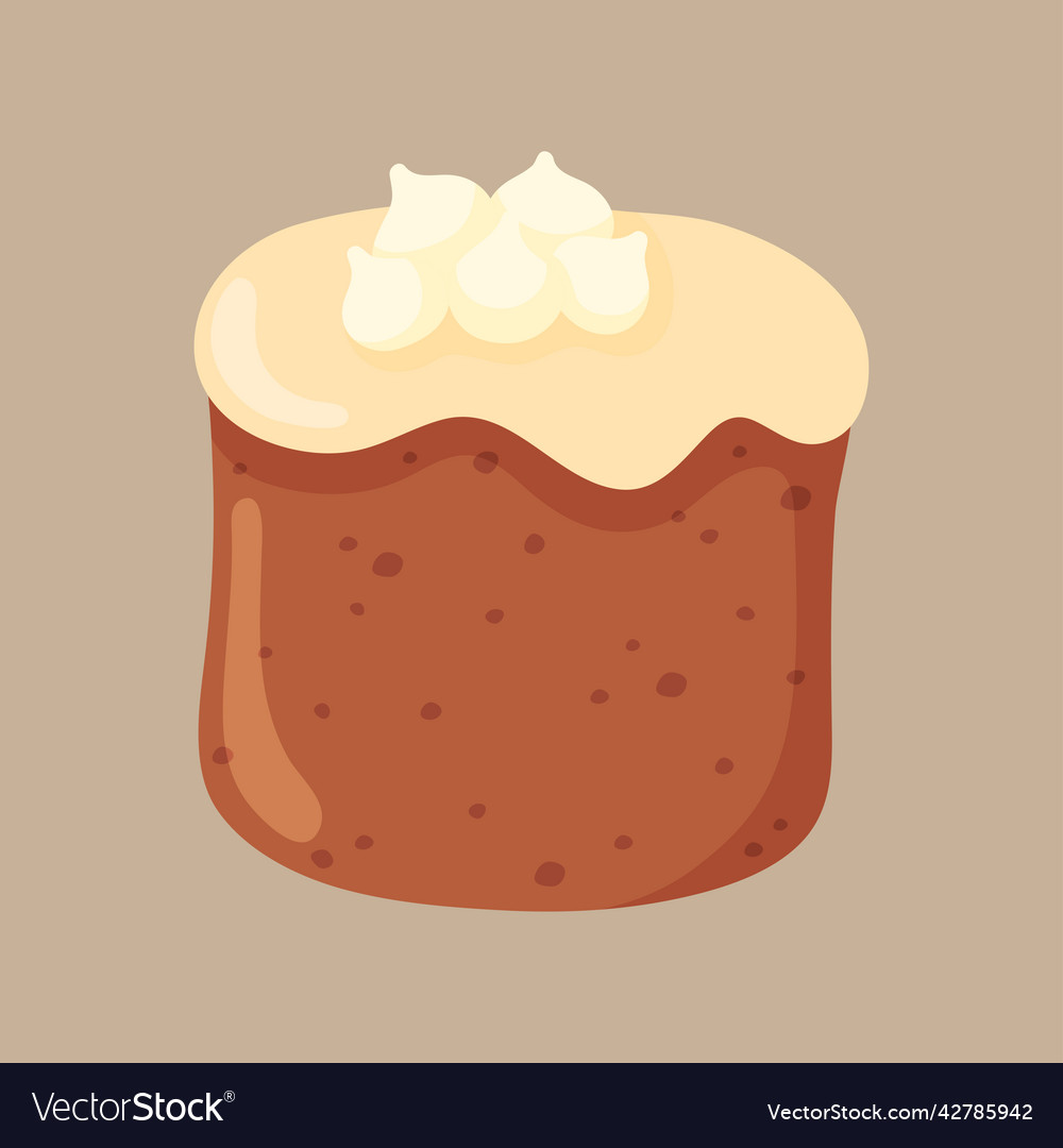 Pretty flat cake design sketch element for menu