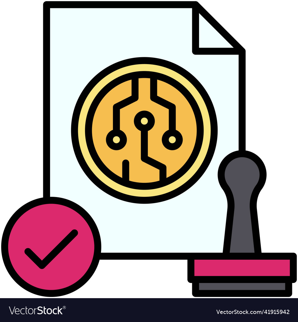 Proof of authority icon blockchain related