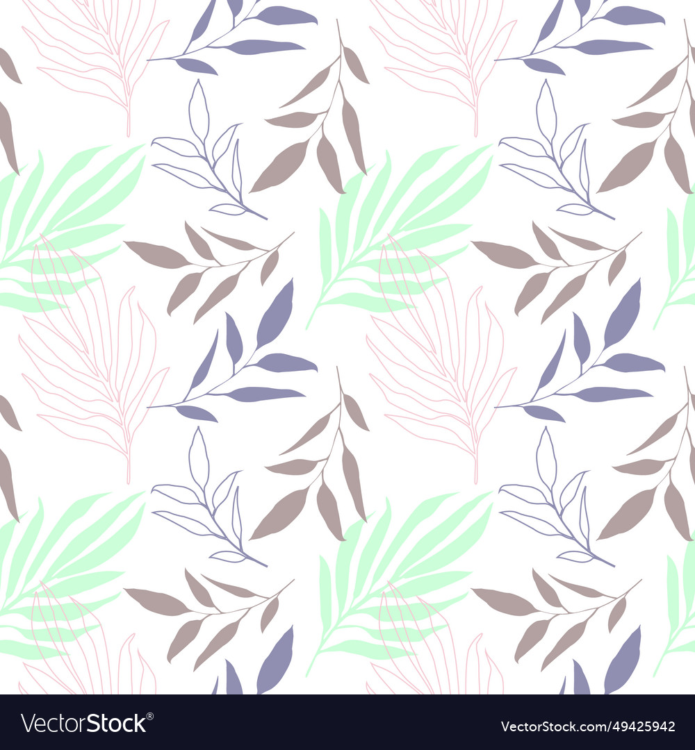 Seamless pattern of abstract branches on a light