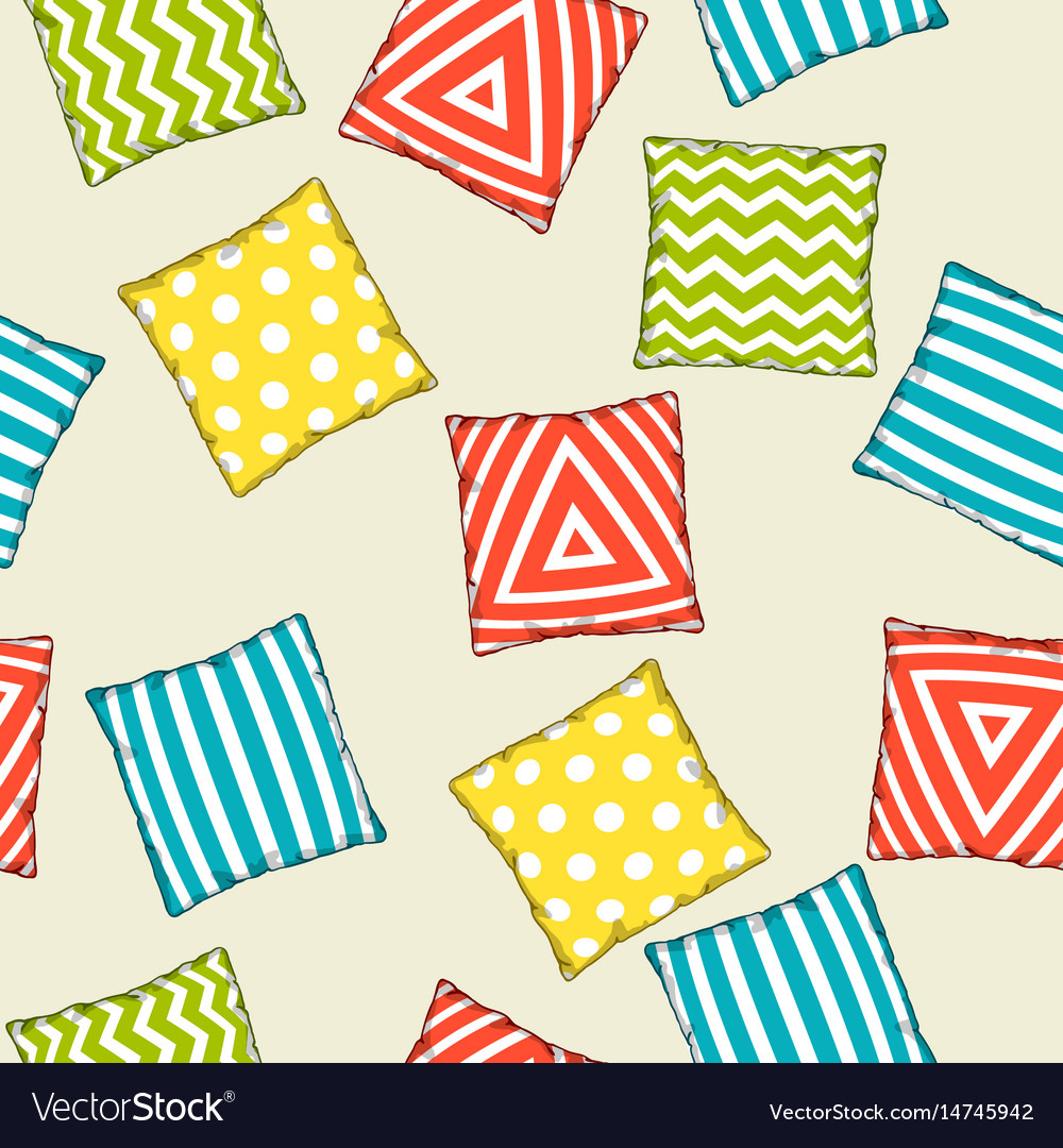 Seamless pattern with multicolored decorative