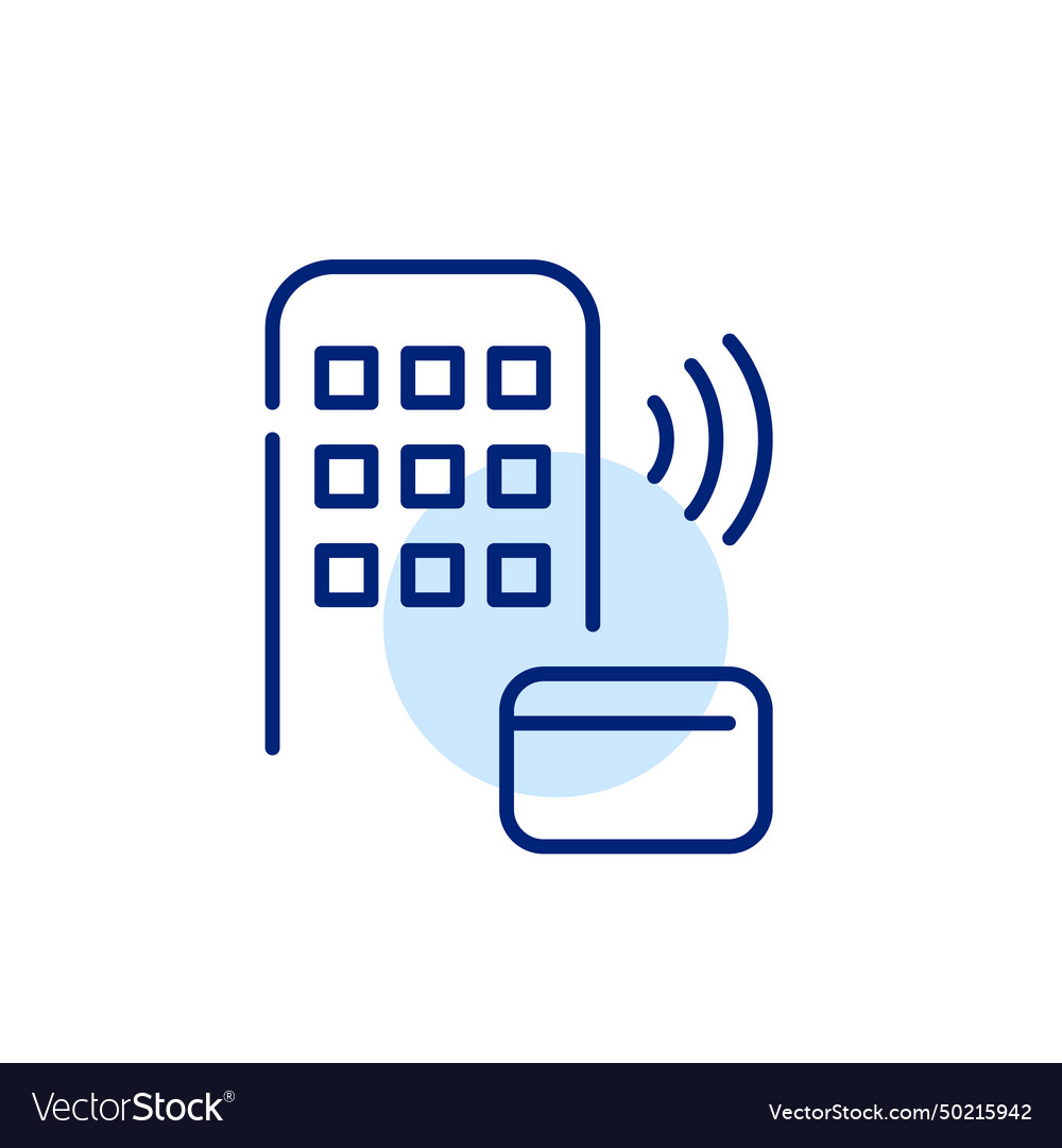 Smart lock with rfid access card pixel perfect