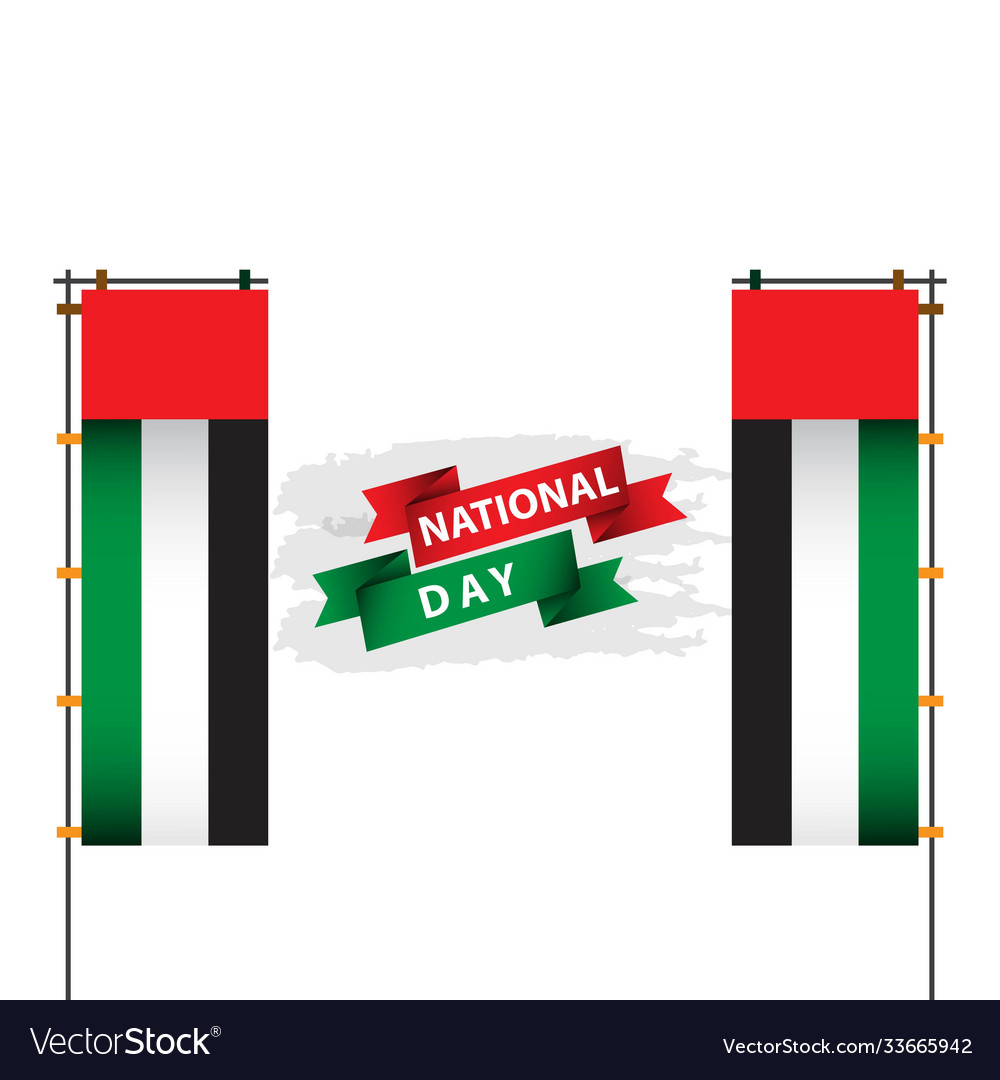 Uae national day flag template design