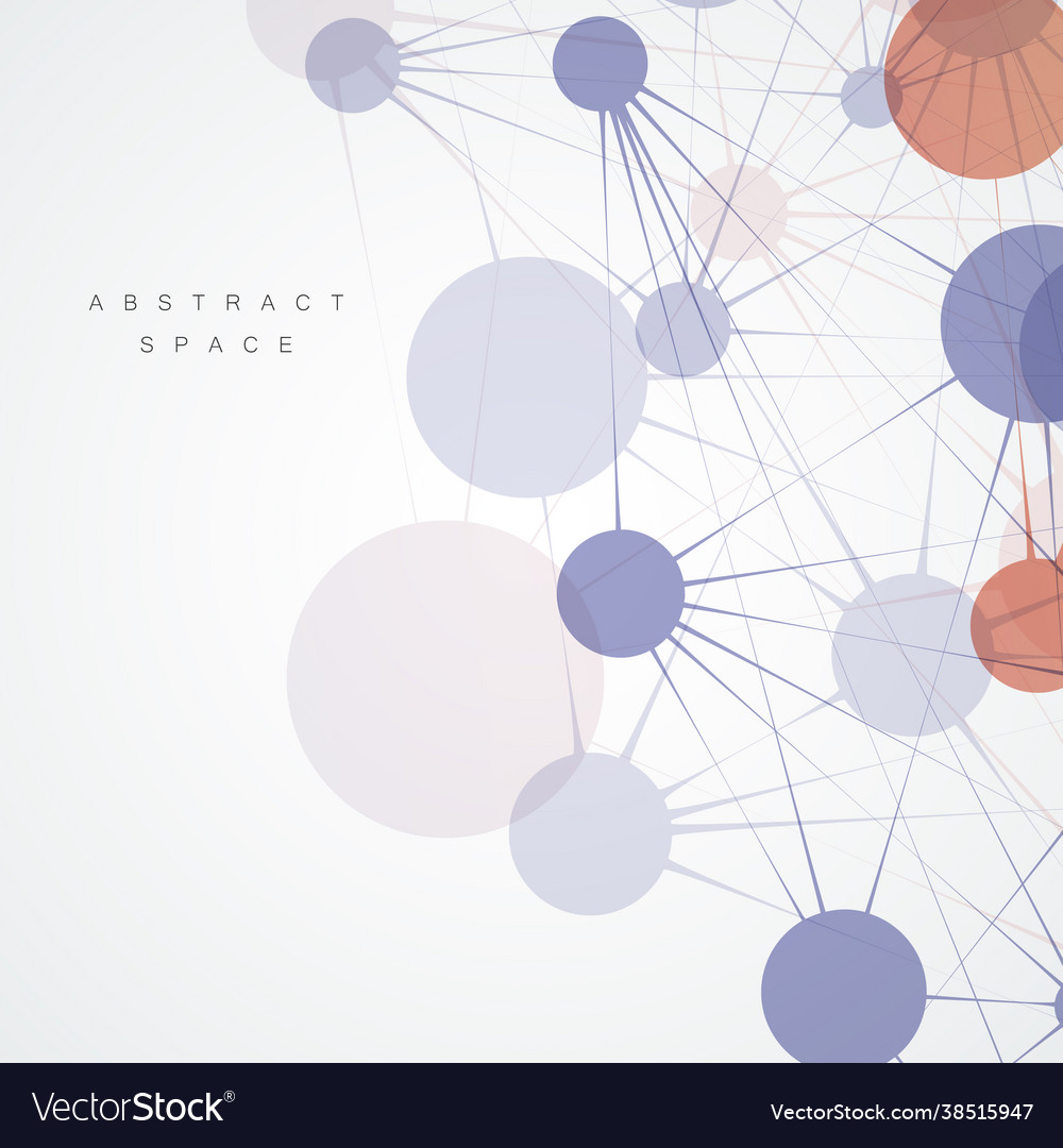 Abstract connection lines and dots for poster vector image Abstract connection lines and dots for poster