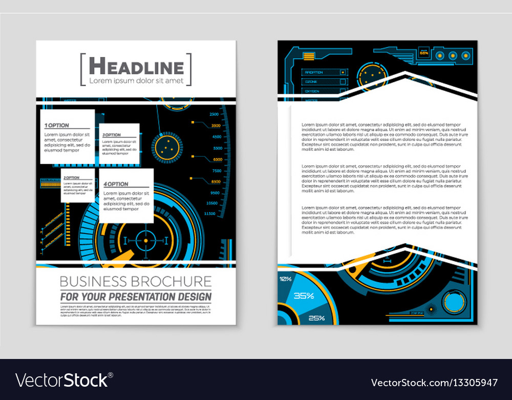 Abstract layout background set for art