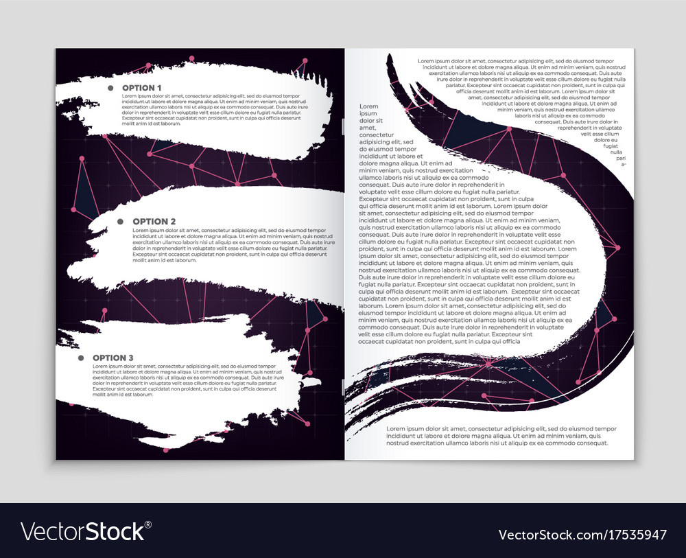 Abstract layout background set for art