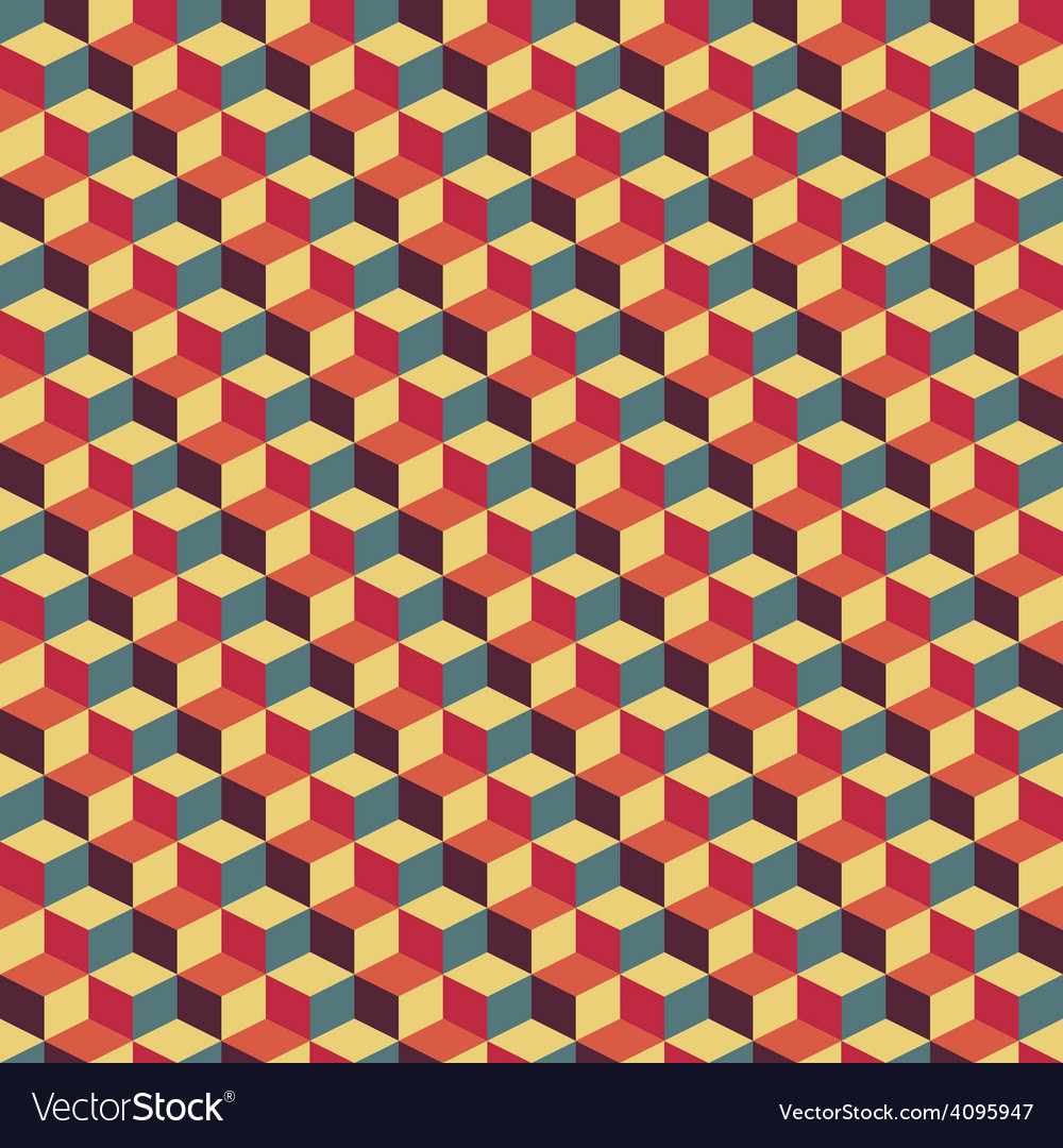 Abstract retro geometric pattern