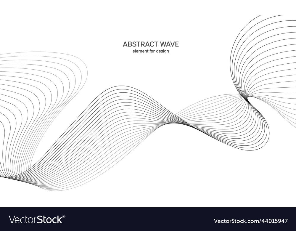 Abstract wave element for design digital Vector Image Abstract wave element for design digital