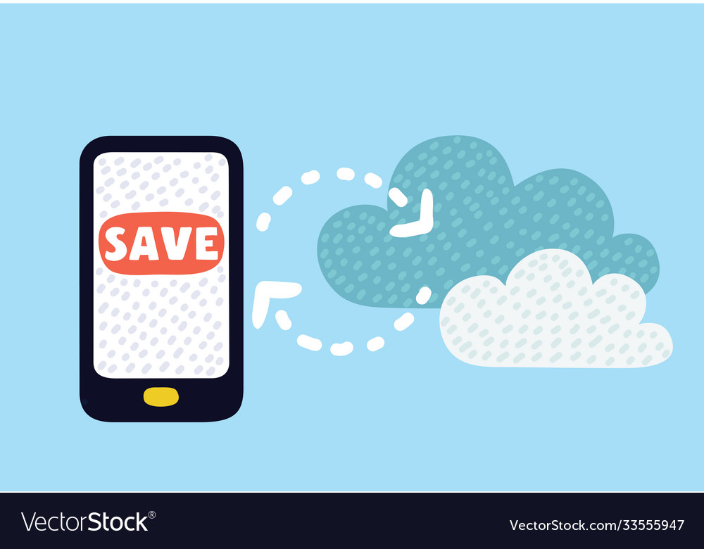 Cloud upload from mobile phone to store data