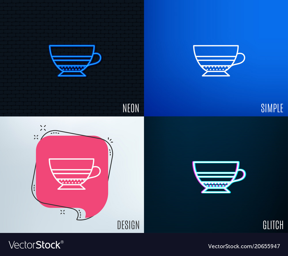 Mocha coffee icon hot drink sign Royalty Free Vector Image