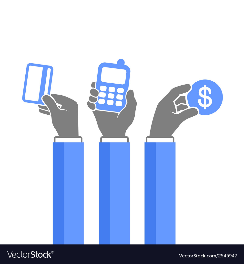 Online payment methods icons set