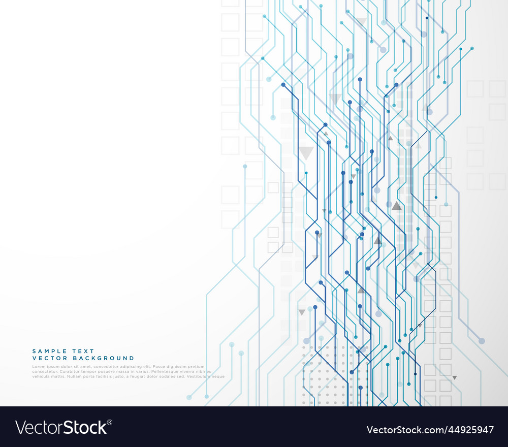 Technology circuit diagram network background Vector Image