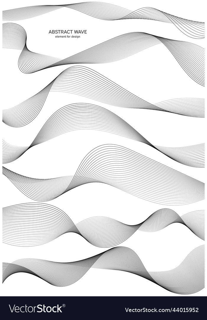 Abstract wave element for design digital vector image Abstract wave element for design digital