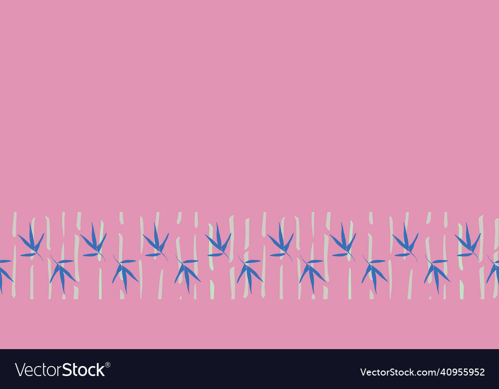 Bamboo vertical frame border seamless pattern Vector Image Bamboo vertical frame border seamless pattern