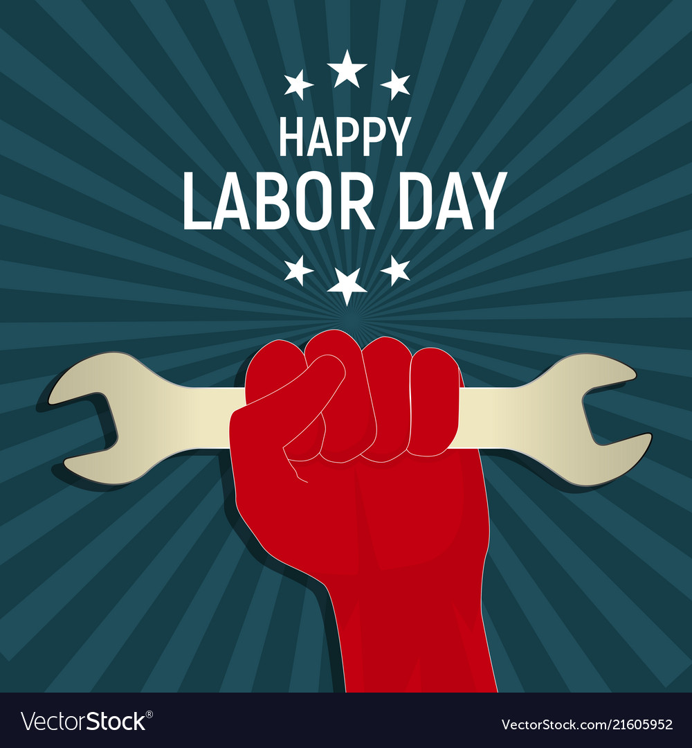 Labor day in usa poster background Royalty Free Vector Image