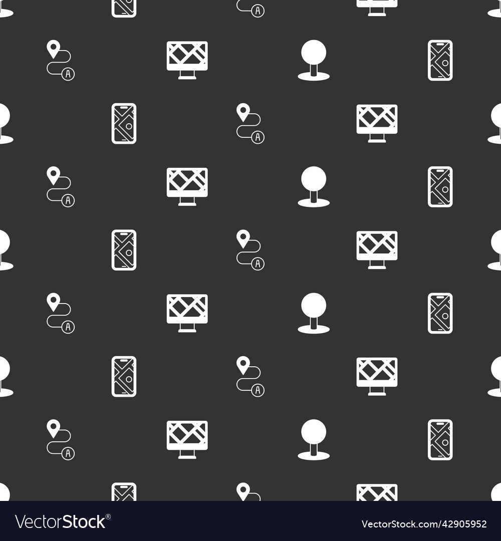 Set push pin city map navigation route location vector image Set push pin city map navigation route location