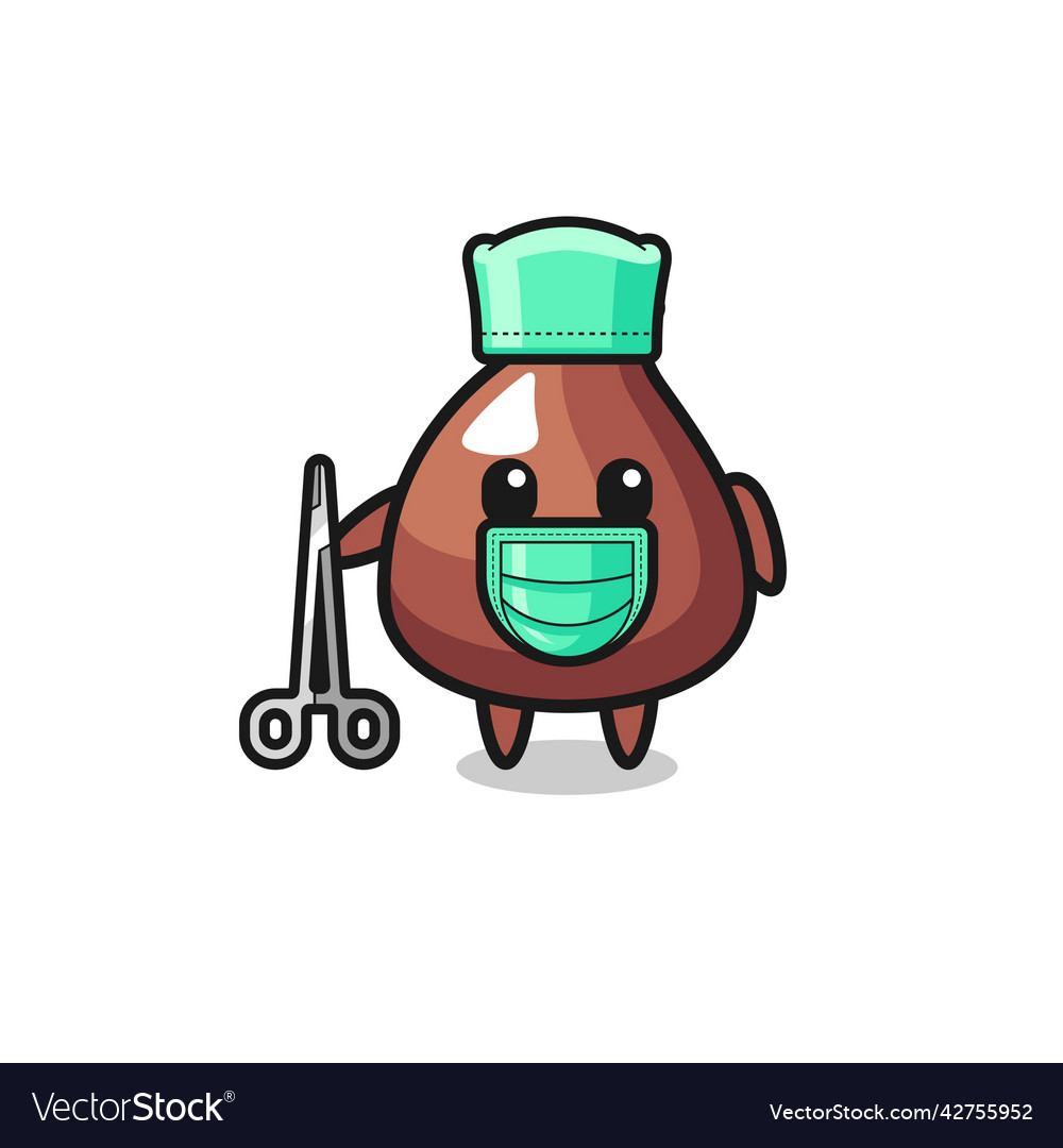 Surgeon choco chip mascot character