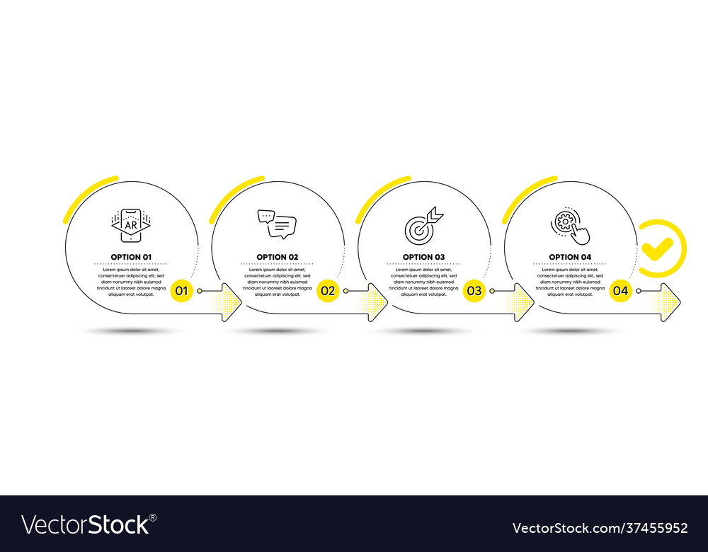 Target augmented reality and text message icons