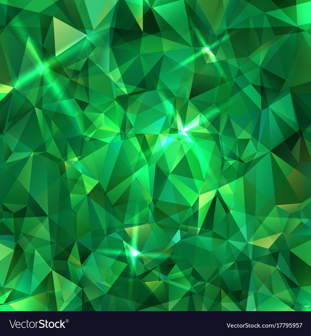 Abstract green triangles background Royalty Free Vector