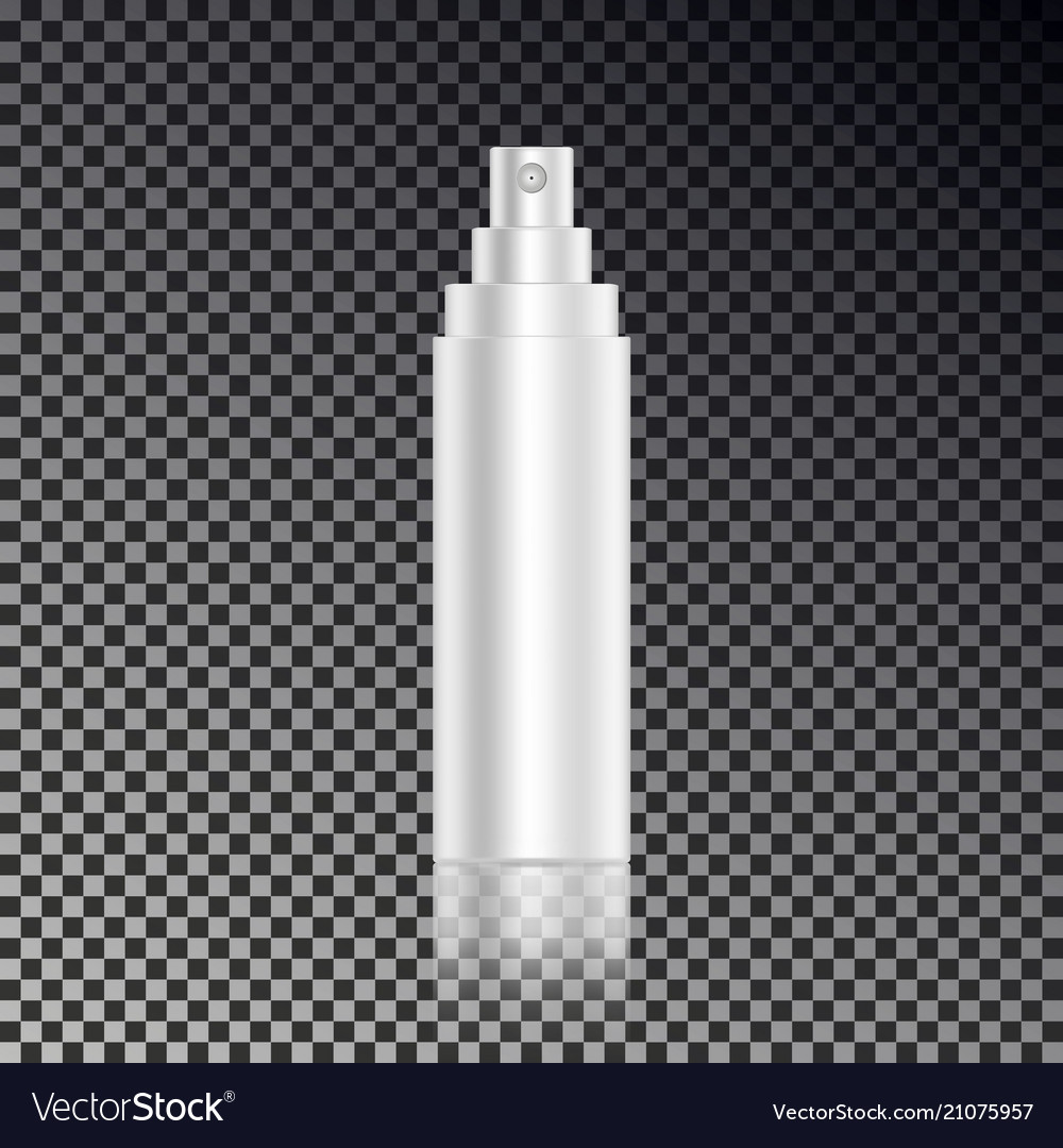 Cosmetic Open Hair Spray Ads Template Blank Cosme Vector Image
