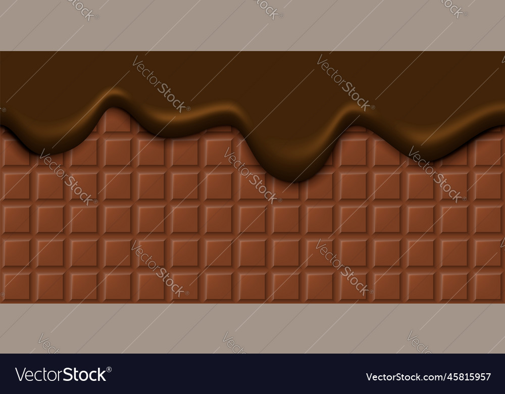 Cream melted on chocolate bar background