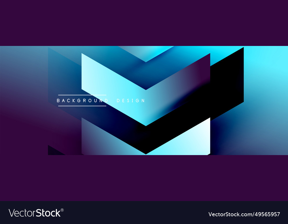 Geometric background adorned with dynamic arrows