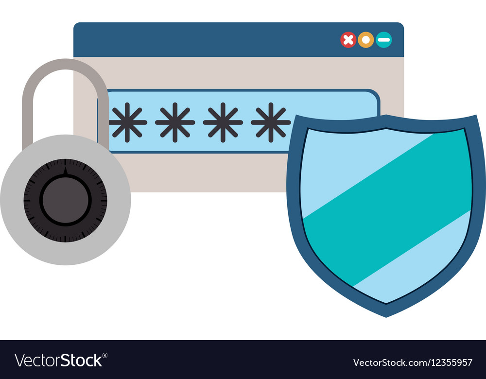 Isolated padlock and password design