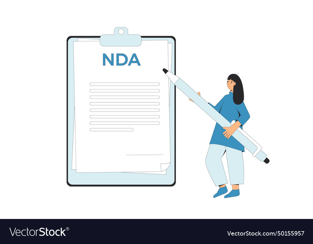 Nda concept non disclosure agreement contract